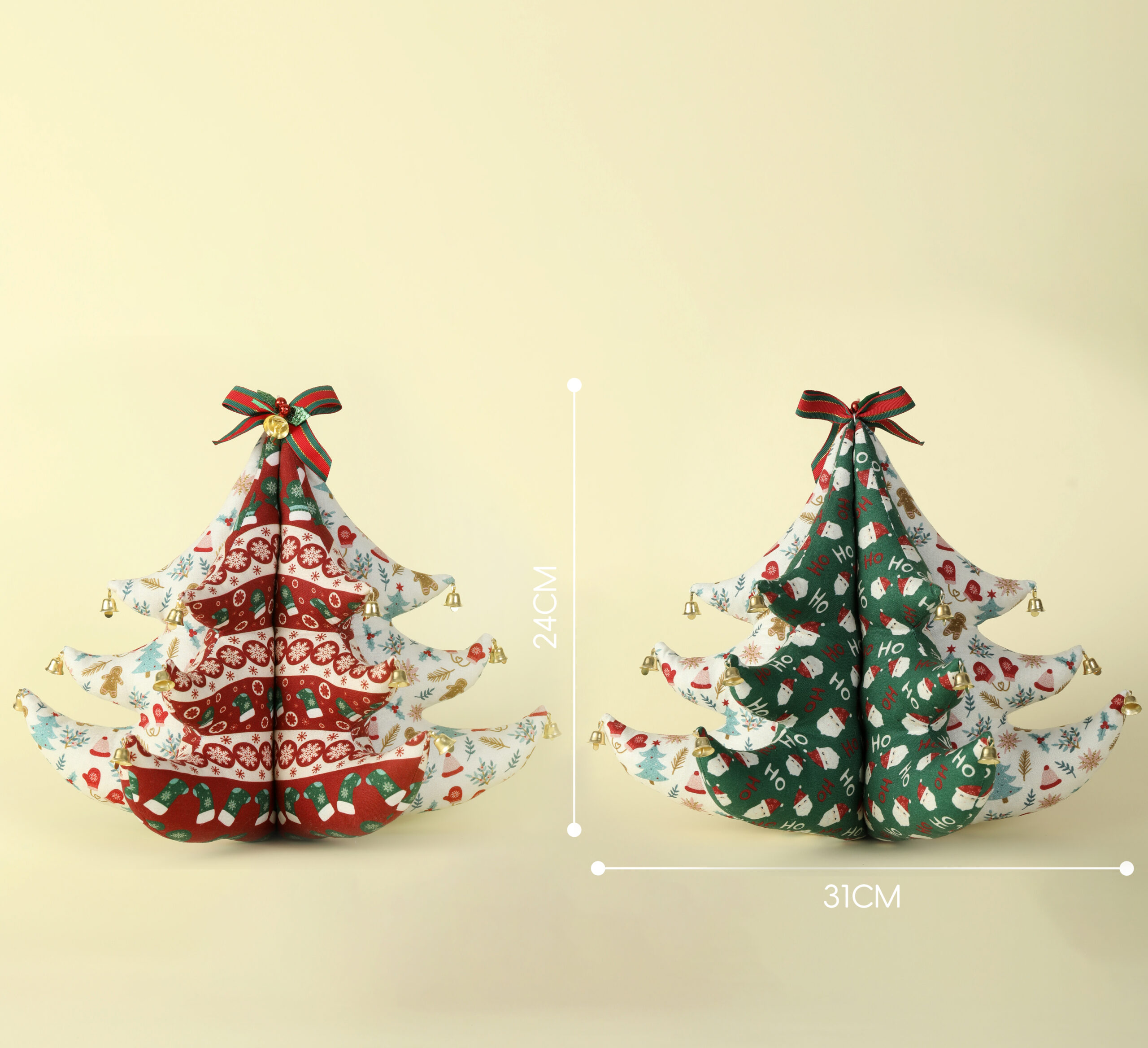 Handcrafted Fabric Christmas Tree